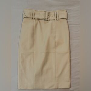 Club Monaco Cream Pencil Skirt
